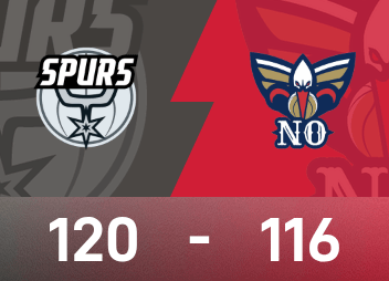 NBA-Spielbericht: Bunyama hat 29 Punkte und 9 Blocks, die Spurs schlagen die Pelicans in der Verlängerung knapp mit 120-116