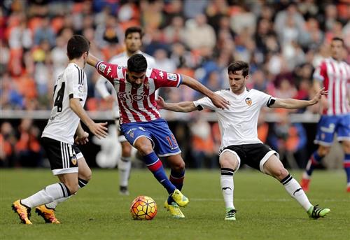 Sporting Gijon gegen Valencia