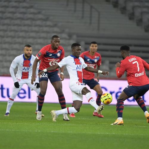 Lille gegen Paris Saint-Germain