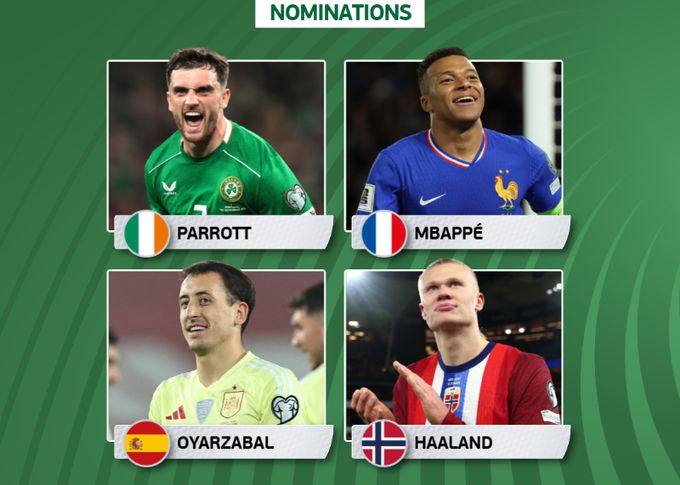 Nominierungen für den besten Spieler der 9. Runde der World European Preliminaries: Mbappe und Haaland stehen auf der Liste