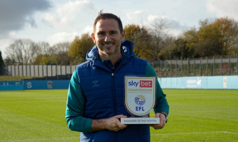 5 Siege in 6 Spielen und 18 erzielte Tore! Offiziell: Lampard wurde im Oktober zum Championship-Manager des Monats ernannt
